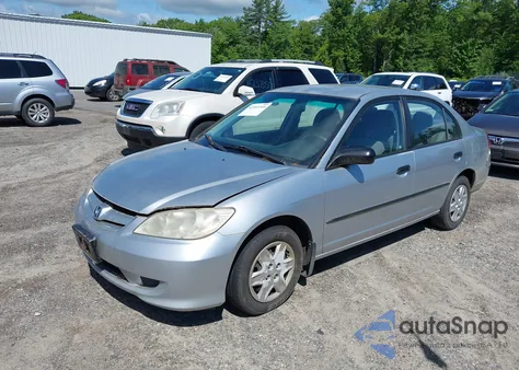 2004 Honda Civic Vp z USA, uszkodzony, nr VIN 2HGES16364H592126